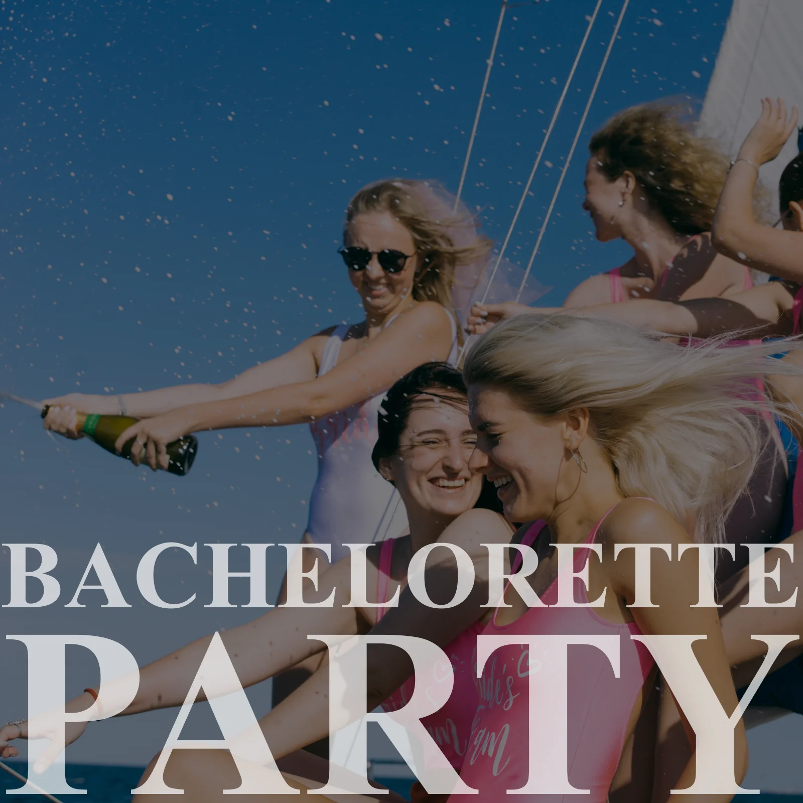 Bachelorette party on a yacht